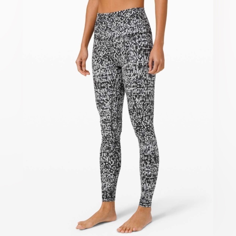 Lululemon Align Pant 28” size 4 urban block ice grey black